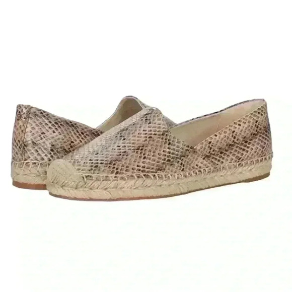 New Sam Edelman Kesia Snake Print Espadrilles Size 7.5 - Picture 1 of 11